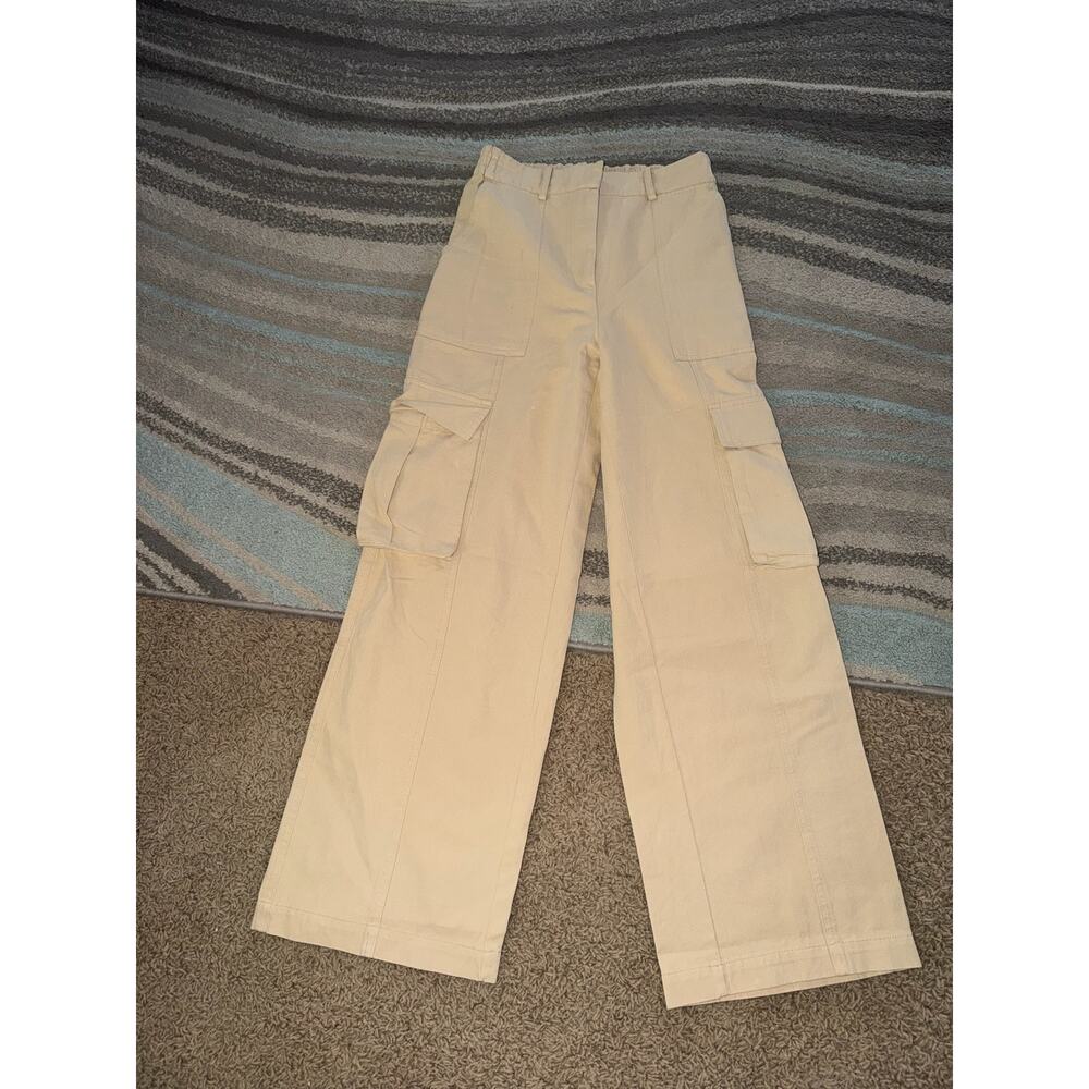 Altar'd State Cargo Wide Leg High Rise Pants Small